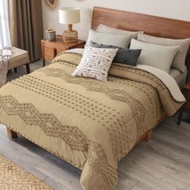 Comala Figures Embroidery Reversible Comforter Set 5 Pcs King Size - £125.51 GBP