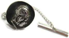 Girl Profile Tie Tack Lapel Pin Vintage Accessories - £9.52 GBP