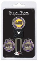 Team Golf NCAA LSU Tigers Divot Tool with 3 Golf Ball Markers Pack, Mark... - $13.86