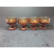 Franciscan Cornsilk Yellow Glass Goblet Set, Vintage Sherbet Glasses, Se... - $603.07 MXN
