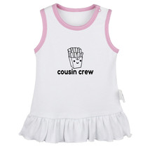 Chips Cousin Crew Funny Dresses Newborn Baby Princess Ruffle Dress Infan... - £10.26 GBP