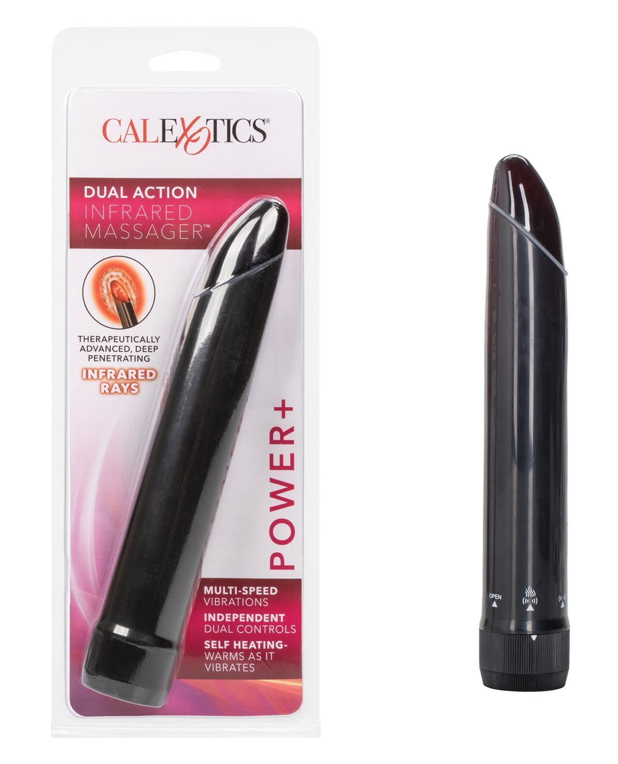 Dual Action Infra Red Massager Multi Speed Black - $13.50