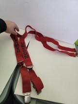 Red Suspenders That Say Oregon Farmer  - £15.39 GBP