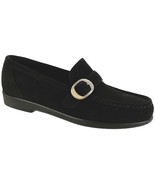SAS Womens Lara Slip On Loafer Footwear-Black Suede-Medium-9 - £139.45 GBP