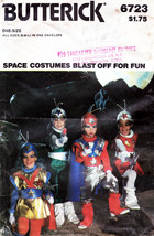 Vintage 1970&#39;s Child&#39;s SPACE COSTUMES Butterick Pattern 6723 - £9.44 GBP