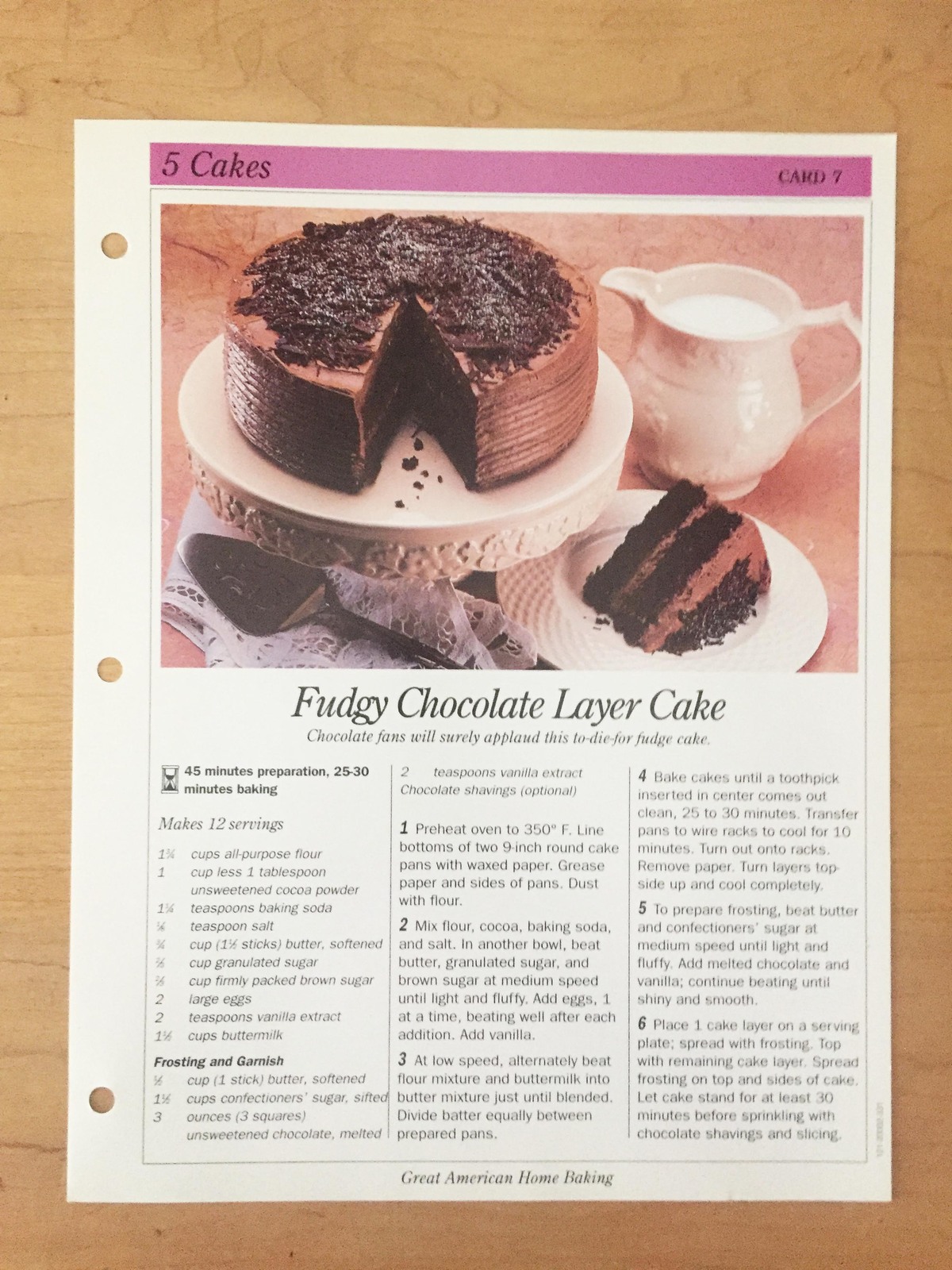 Great American Home Baking Recipe Cards (replacements) from 1992 set - £1.57 GBP