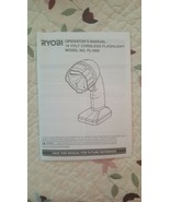 Ryobi Operator&#39;s Manual  18 volt cordless flashlight. Model No. FL1800 - €3,45 EUR