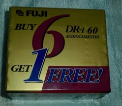 BRAND NEW Pack of 7 FUJI DR-I 60 Blank Audiocassettes Tapes! Normal Bias - £17.09 GBP