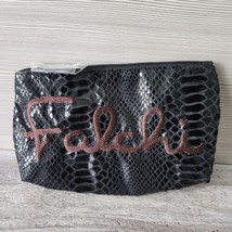 Vintage Carlos Falchi Faux Snakeskin Cosmetics Bag Pouch Case Clutch - $14.84