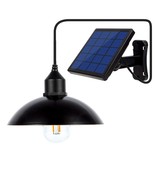 Vintage Style Wrought Iron Indoor/Outdoor Waterproof Solar Panel Chandelier - $97.00