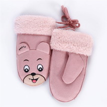 Faux Suede Bear Mittens - $21.99