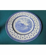 CROWN DUCAL ENGLAND ALBION BLUE WARE PLATE10 bp55 - $44.10