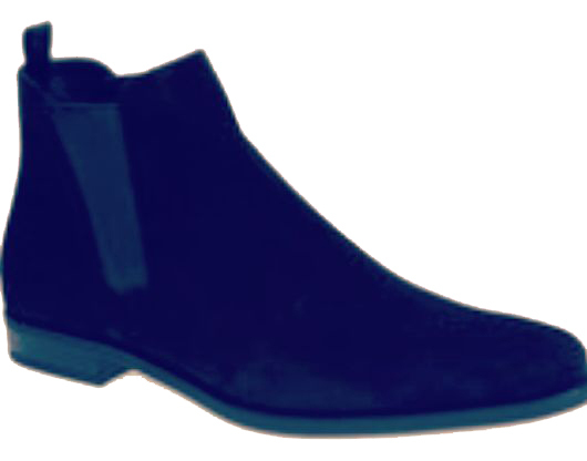 New Handmade men navy blue boots, suede leather chelsea boot, leather boot for
