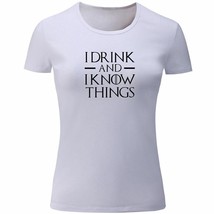 I Know Things Funny Slogan Print T-Shirts Unisex Graphic Tee Fans Casual Tops - £13.10 GBP