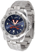 Virginia Cavaliers Men Steel Sport AnoChrome Watch - £63.94 GBP