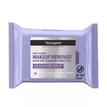 Neutrogena Makeup Remover Cleansing Wipes Night Calming 25 count ULTRA SOFT - £6.25 GBP