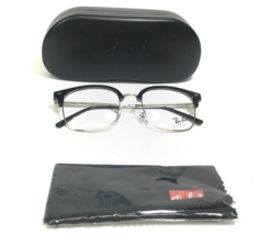 Ray-Ban Eyeglasses Frames RB7216 NEW CLUBMASTER 2000 Black Silver 51-20-145 - £73.92 GBP