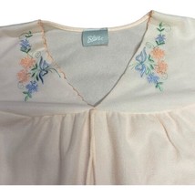 Blair Light Pink Flower Embroidered Vintage Nightgown 2XL Dressing Gown XXL - £29.40 GBP