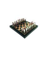 Italfama  Jazz vs Rock Hand Painted Resin Chess Pieces + Leatherette Che... - $269.00