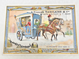 1800's French Trade Card Costumes &amp; Confections For Women Horse &amp; Carriage - $18.32