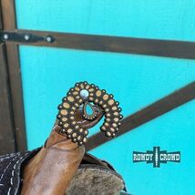 Western Cowgirl Kingsville Scarf Slide Ring Tee Clip - $18.81