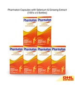 6x Pharmaton Capsules with Selenium &amp; Ginseng Extract 100&#39;s Energy Booster - $3,546.42 MXN