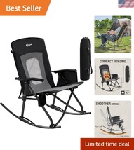 Lightweight Camping Rocker with High Backrest and Carry Bag - Supports 4... - $134.99
