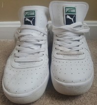 mens puma shoes size 9 White Great Condition - £34.08 GBP