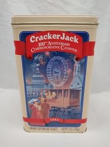 Cracker Jack 100th Anniversary Commemorative Canister Empty Tin 5&quot; X 5&quot; ... - £23.25 GBP