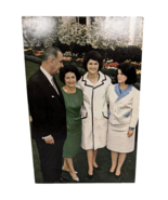 First Family Lyndon B Johnson, Ladybird, &amp; Daughters &#39;60s Unused Post Card - $6.77 CAD