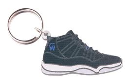 Good Wood Nyc Space Jam 11 Blanco Zapatillas Llavero Negro/Blanco Zapato... - $9.71