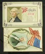 Lot Early Vintage Paper Postcard Lot Patriotic George Washington&#39;s Birthday - £11.46 GBP