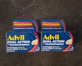 2 Advil DUAL ACTION Tablets 18ct  Ibuprofen / Acetaminophen Combo (N15) - £15.44 GBP