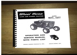 Wheel Horse Tractor Operation,Service &amp; Parts Manual Models  1077 &amp; 1277 - $14.84
