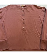 Women’s Athleta Mauve Dusty Pink Button Up Sweatshirt Size Medium - $39.39 CAD