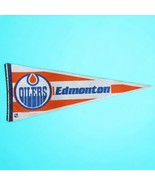 Vintage Edmonton Oilers Pennant Canada Felt Flag NHL 1988 Natl Hockey Le... - £11.72 GBP