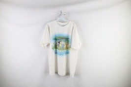 Vintage 90s Disney Mens XL Spell Out Pocahontas Movie Short Sleeve T-Shirt White - £94.70 GBP