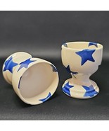 Emma Bridgewater England  Blue Stars Ceramic Egg Cup Set of 2 - $78.34