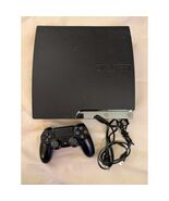 Sony PLAYSTATION 3 PS3 Slim Cech 2501A Nero Console Controller Cavi Funz... - €98,25 EUR