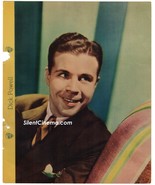 DICK POWELL-WARNER BROS STAR-IN ACTION Color Photo &amp; Facts &#39;30s Dixie Cu... - $41.13 CAD