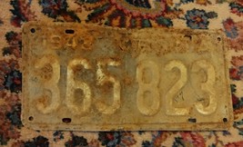 008 Vintage 1948  Metal Virginia License Plate Car Tag Auto 365-823 - £14.00 GBP