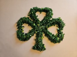 St. Patrick&#39;s Day Shamrock Wreath, Green Color 17&#39;&#39; Height - £11.17 GBP