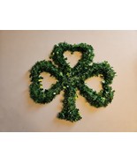 St. Patrick&#39;s Day Shamrock Wreath, Green Color 17&#39;&#39; Height - £11.19 GBP