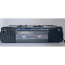 Vintage GE AM/FM Stereo Radio Dual Cassette -High Speed Dubbing Model 3-5632A - £33.11 GBP