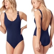 ANDIE Elwood Classic Elegant Navy Blue Women&#39;s Swimsuit Scoop Back Size ... - $55.00