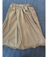 A New Day A Line Maxi Skirt Womens Medium Brown Elastic Waist Professional - $21.76 CAD