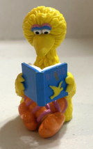 Vintage Big Bird Sitting Reading Book PVC Figure Applause Sesame Street - £10.13 GBP