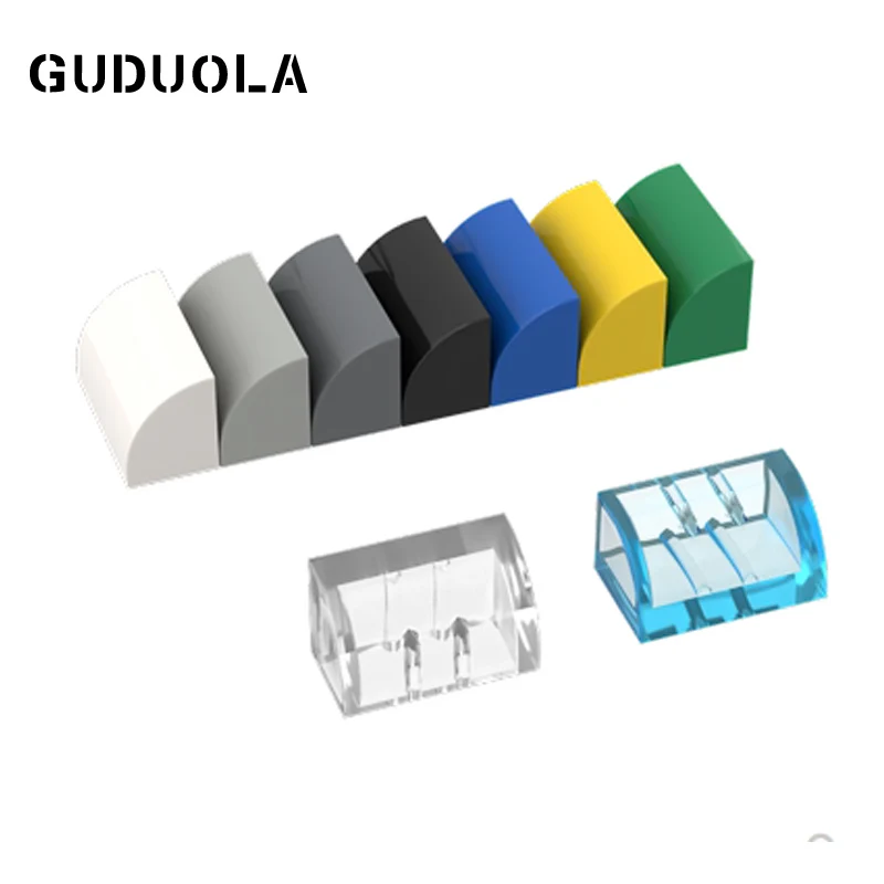Guduola Special Brick 1x2 Outside Half Bow Curved 37352 MOC Building Block Parts - £12.24 GBP