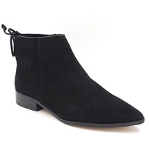 Splendid Women Lace Up Pointed Toe Ankle Booties Niva Size US 6.5 Black Suede - £29.28 GBP