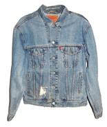 Vintage Levi&#39;s Men&#39;s Medium Relaxed Denim Jean Trucker Jacket Distressed - $50.00